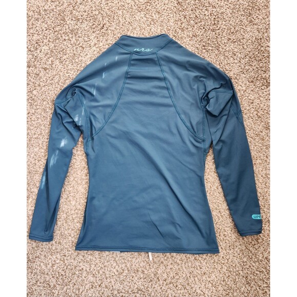 NRS Women's H2Core Teal Blue Rashguard Long Sleeve Shirt Size Small - Picture 2 of 7